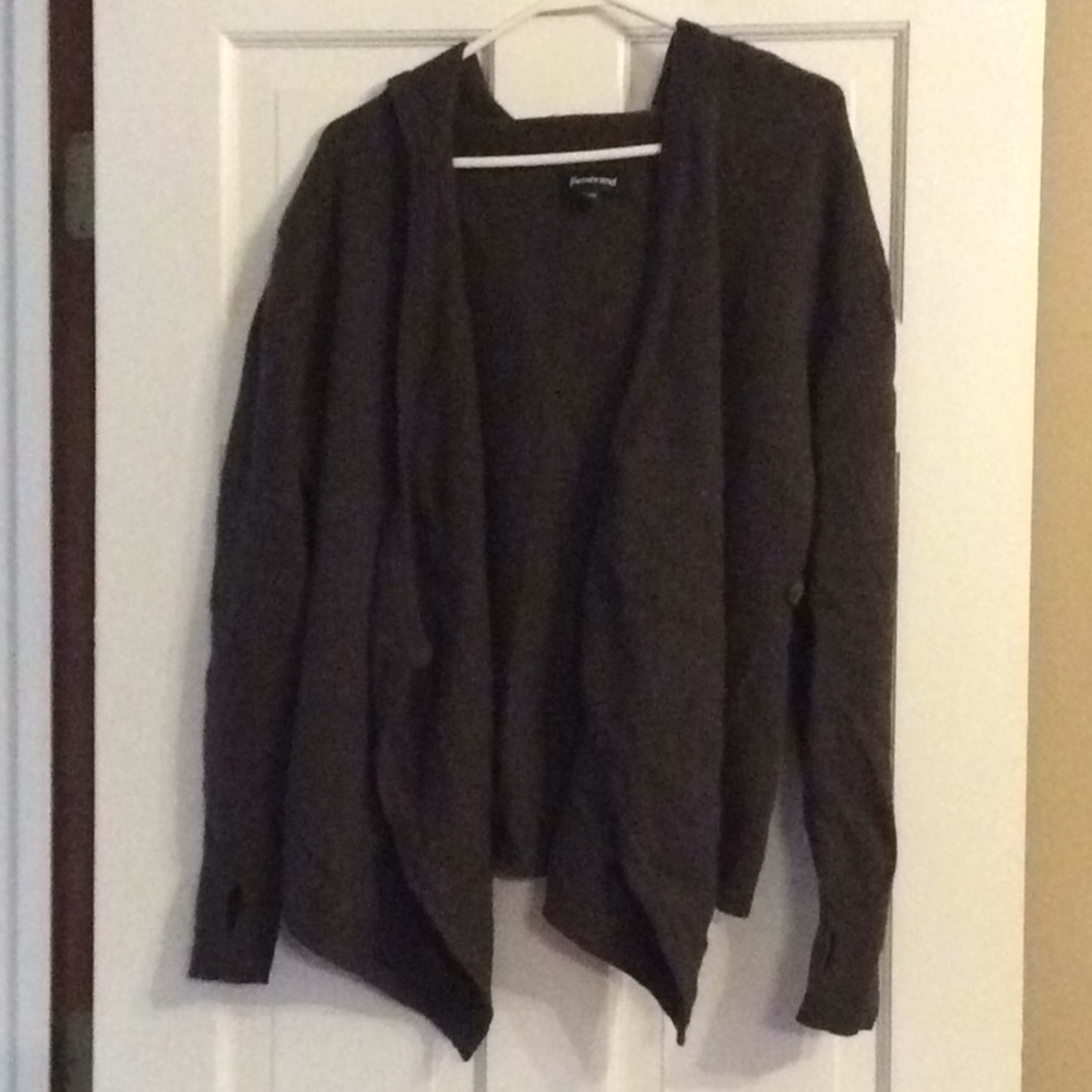 Betabrand BLACK SHEEP WRAP SWEATER